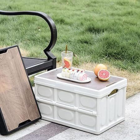 Perfect Dealz Collapsible Picnic Basket Box with Handle
