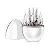 24pcs Egg Shaped Stainless Steel Cutlery Set image 5