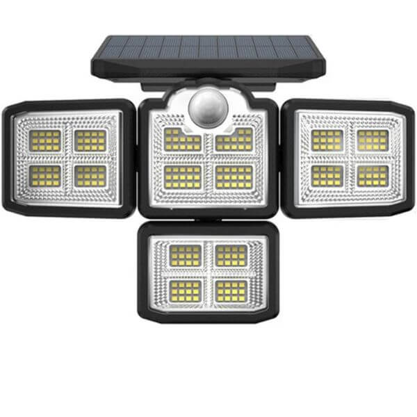 Perfect Dealz 4 Head Outdoor Solar Light with Motion Sensor