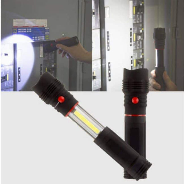 2 in 1 LED Flashlight Cob Worklight with Magnet image 0