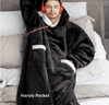 Super Long Winter Wearable Blanket with Hoodie image 0