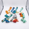 3D Cartoon Dinosaur Keychain collection featuring colorful dinosaur designs and keyrings.