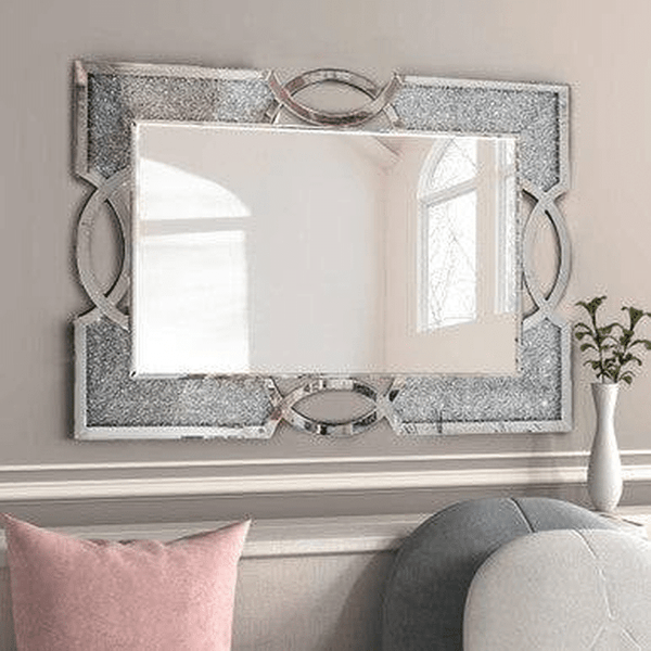 Perfect Dealz Golden Facet Diamond Wall Mirror