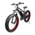 26-Inch Fat Tyre Electric Bike with fat tires and pedal-assist for versatile riding on sand and gravel.