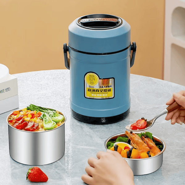 Perfect Dealz Vacuum Insulated Thermos Lunch Bento Box 2.0L