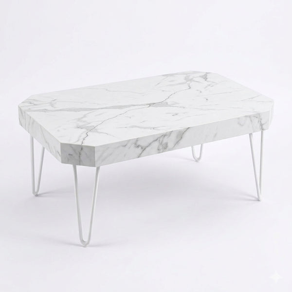 Faux Marble Octagonal Mini Coffee Table