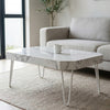 Faux Marble Octagonal Mini Coffee Table