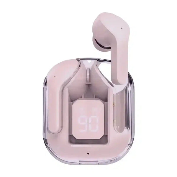 TWS T2 Wireless Bluetooth Earphones with Transparent Case image 2