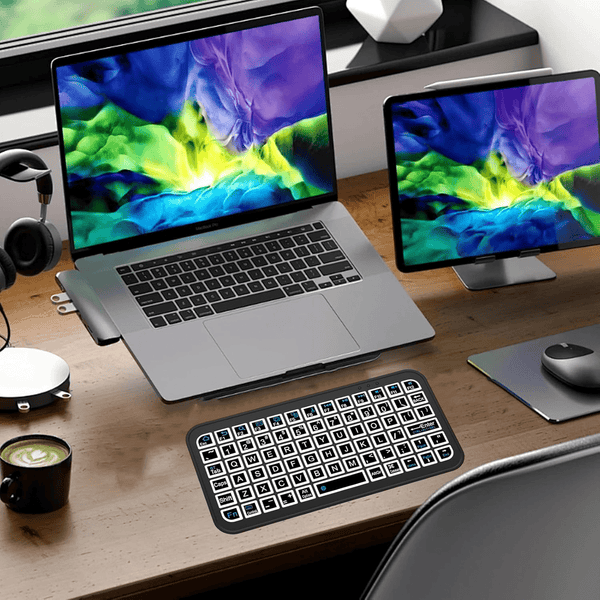 Perfect Dealz Mini Bluetooth Keyboard With Light Effect