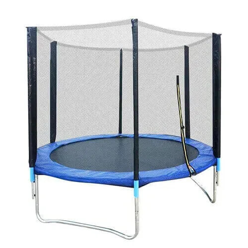 12FT Outdoor Trampoline With Enclosure Safety Net featuring a secure enclosure and durable construction for safe outdoor fun.