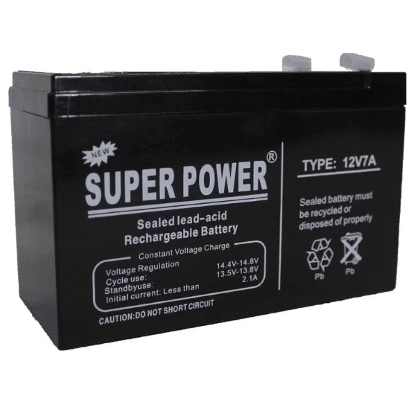12V 7A Super Power Sealed Rechargeable Battery