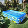 Inflatable Rectangular Kids Swimming Pool 210x130x56 CM image 2