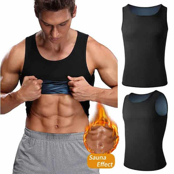 Men Neoprene Waist Trainer Sauna Sweat Suit image 0