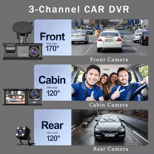 Three Way DVR Dash Camera image 5