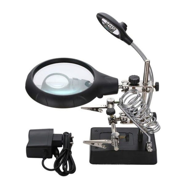 5 LED Auxiliary Clip Magnifier AC/DC Interchangeable image 1