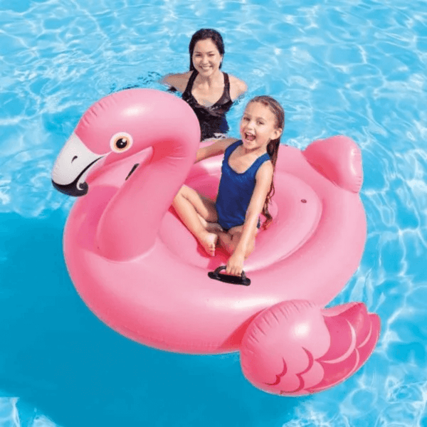 Inflatable flamingo Pool Float for Kids image 0