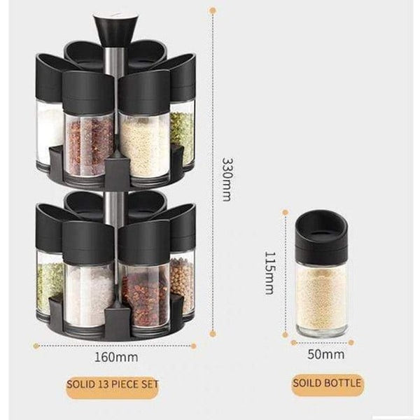 12 Pieces Double Layer Spice Rack Set image 4