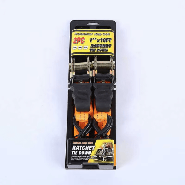 Perfect Dealz 2pcs 1"x15FT Ratchet Tie Down Set