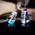 Desktop Portable Bulb Humidifier in a modern design with mist and decorative features on a table.
