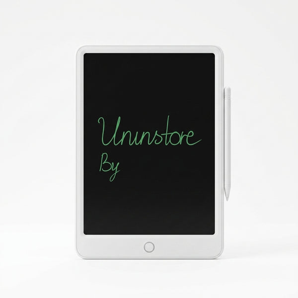 LCD Writing Tablet Drawing Board with green handwriting display and stylus.