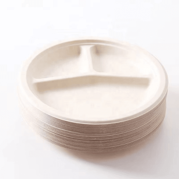 Perfect Dealz 3 Compartment Round Lunch Plate