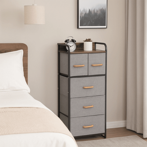 Perfect Dealz 5 Layer Fabric Storage Chest of Drawer