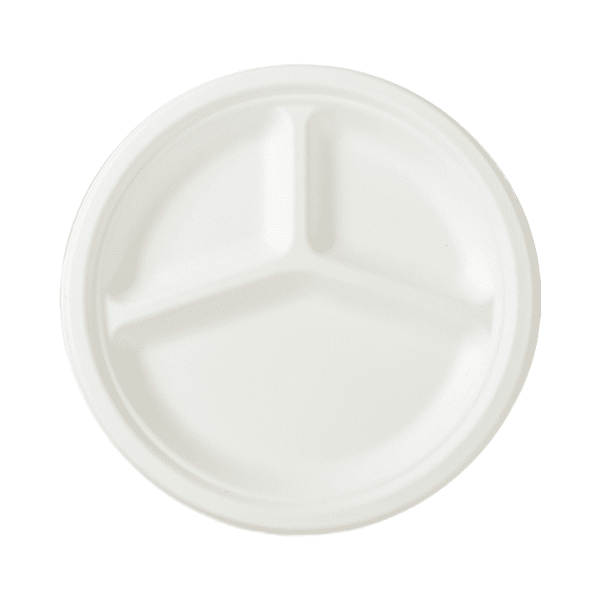 Perfect Dealz 3 Compartment Round Lunch Plate
