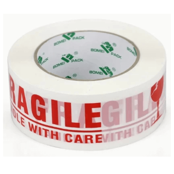 Fragile Warning Packing Tape – Heavy‑Duty Shipping Safety Tape with bold red lettering