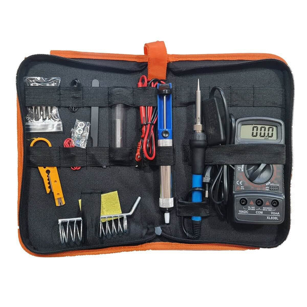 16 Piece Soldering Kit With Meter And Stand image 0