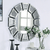 Perfect Dealz Elegant Crystal Bevel Round Wall Mirror – 35″