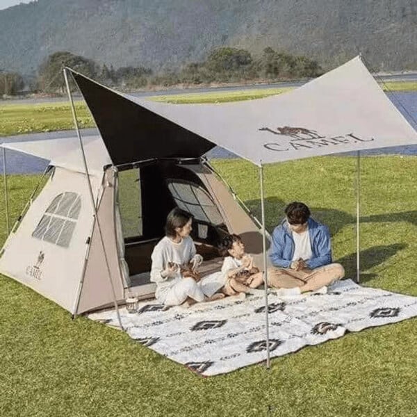 2 in 1 Family Camping Tent with Canopy image 3