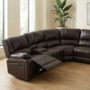 Wembley Luxury Recliner Sectional Couch with reclining seats and cup holders in a spacious living room.