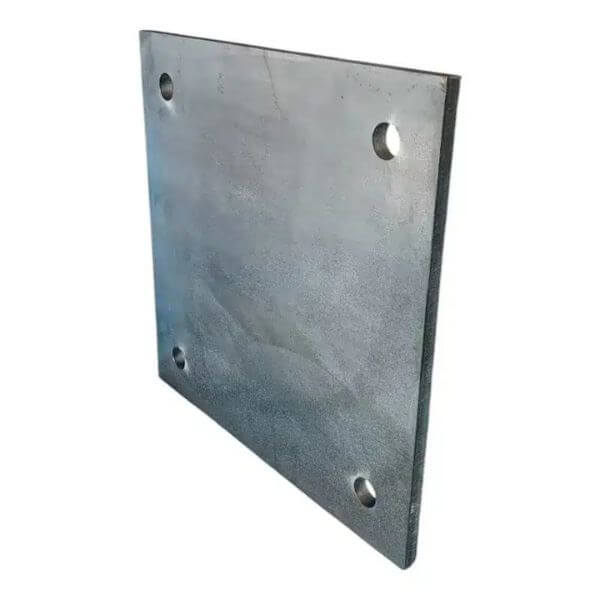 Perfect Dealz 200 x 200mm Steel Base Plate 3mm thick with Holes