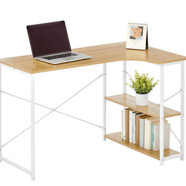 Perfect Dealz L Shaped Wooden Study Computer Desk