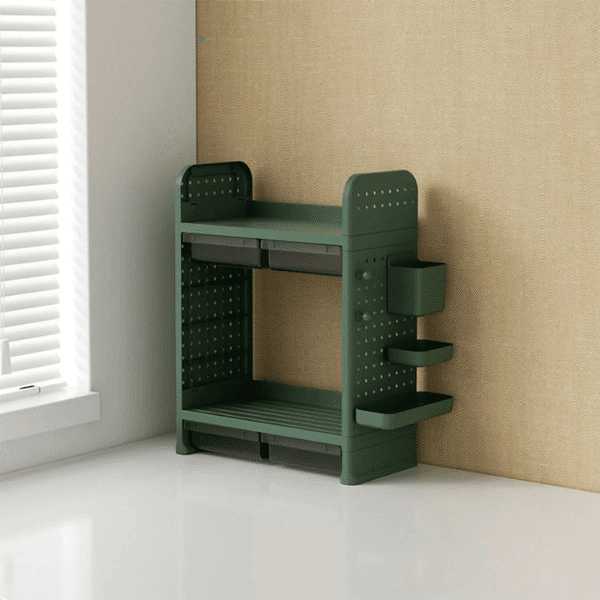 Perfect Dealz Double Layer Desktop Storage Rack Organizer
