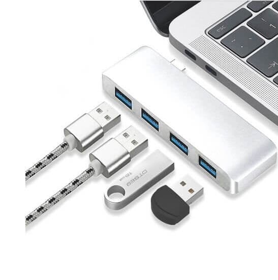 Perfect Dealz 4 in 1 USB Type-C Hub Aluminum Alloy Adapter