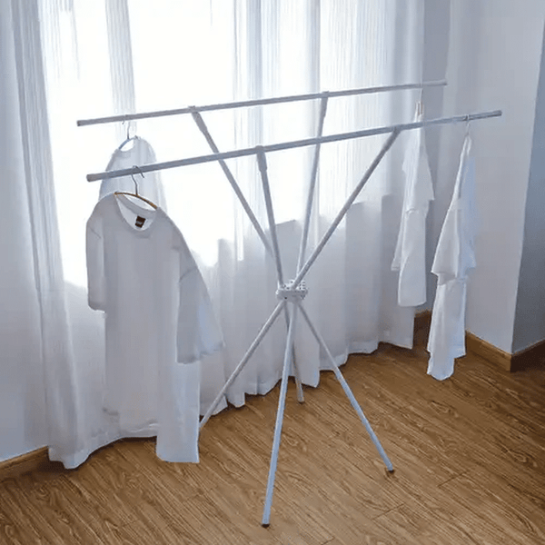 Perfect Dealz Foldable X-Shaped Indoor Clothes Drying Rack
