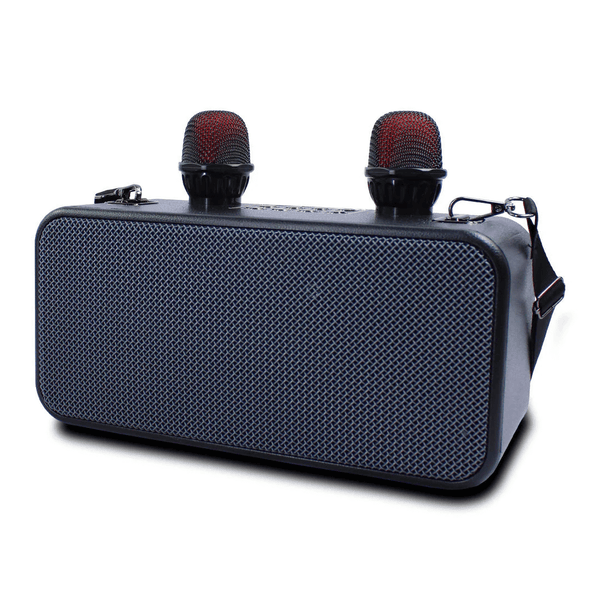 Perfect Dealz Retro Bluetooth Karaoke Speaker with Dual Microphones