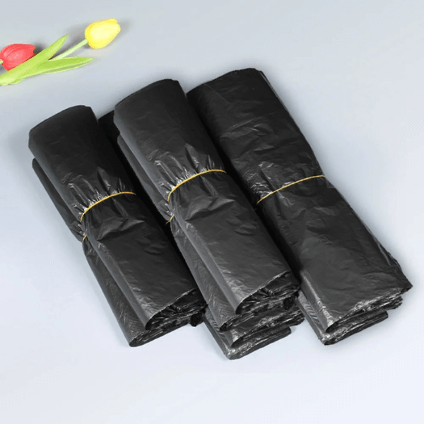 10*100pcs Jumbo Black Plastic Bags image 2