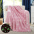 Perfect Dealz Glow in The Dark Soft Star Moon Pink Blanket