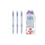 35 pcs Blue Semi Gel Ink Pen 0.5mm pack showing blue pens for smooth writing and note-taking.