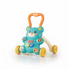 2-in-1 Baby Walker with Bear Design featuring a playful bear theme and colorful buttons for interactive play.