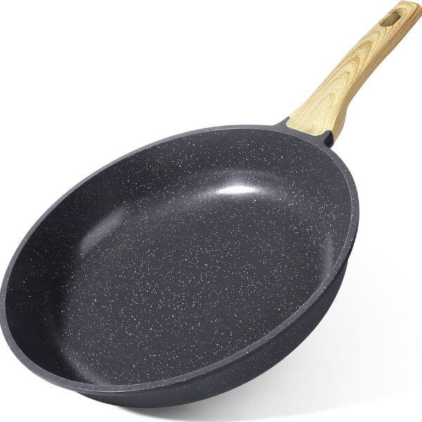 Perfect Dealz 28cm Granite Coated Non Stick Frying Pan with Lid