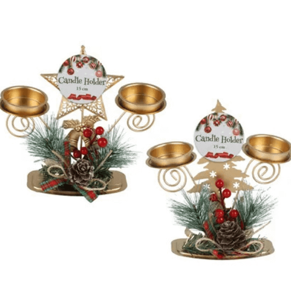 Perfect Dealz Festive Christmas Table Candleholder Set