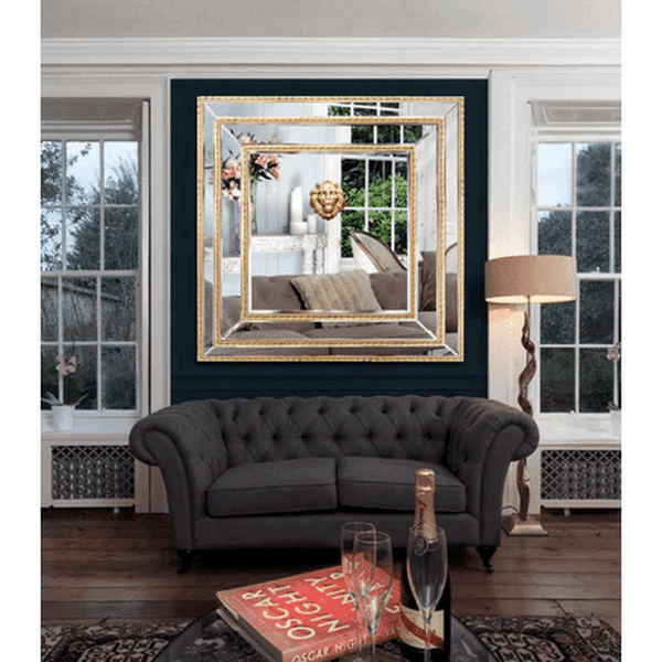 Perfect Dealz Gold Framed Wall Mirror