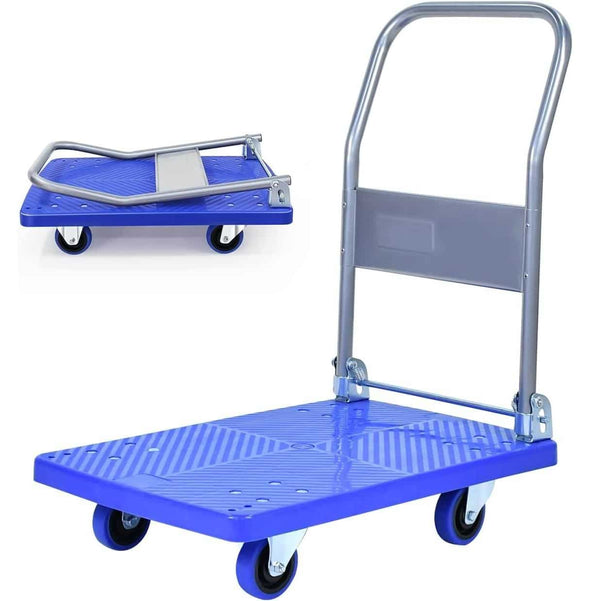 100kg Heavy Weight King Single Platform Trolley 48x68cm image 0
