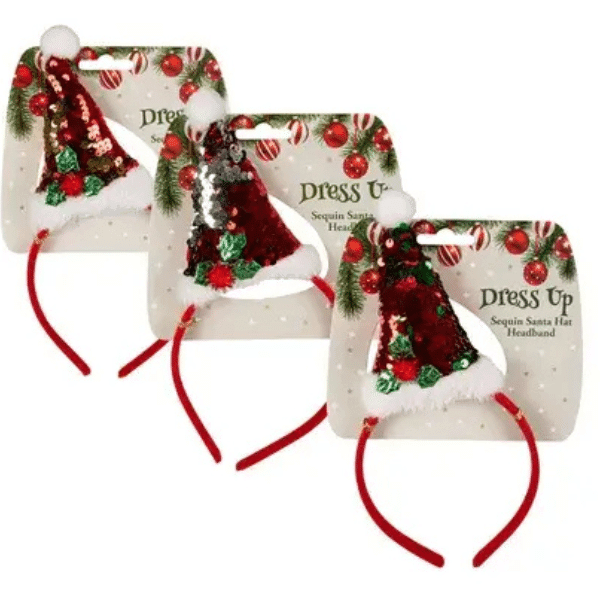 Perfect Dealz Sparkling Christmas Sequin Headband – 21cm