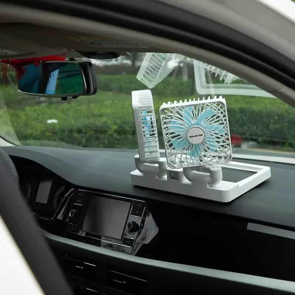Perfect Dealz Desktop Rotatable Double Solar Charging Fan