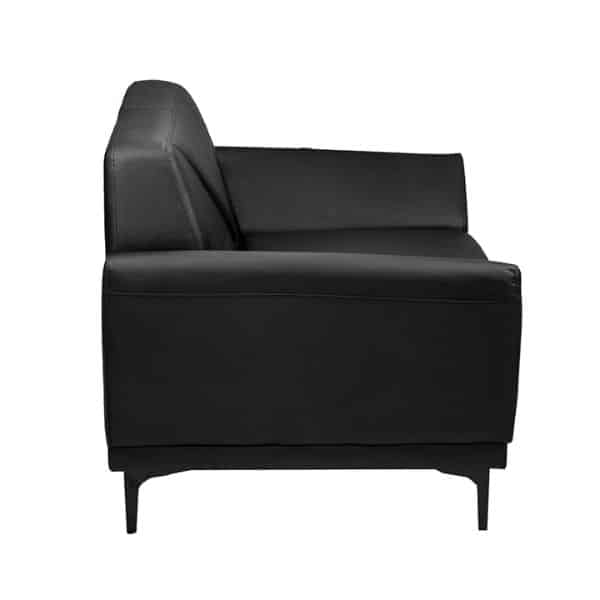 Side view of Modern PU Leather Office Lounge Set, featuring sleek design and comfortable seating.