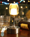 Perfect Dealz Rechargeable Wine Glass Shaped Table Lamp